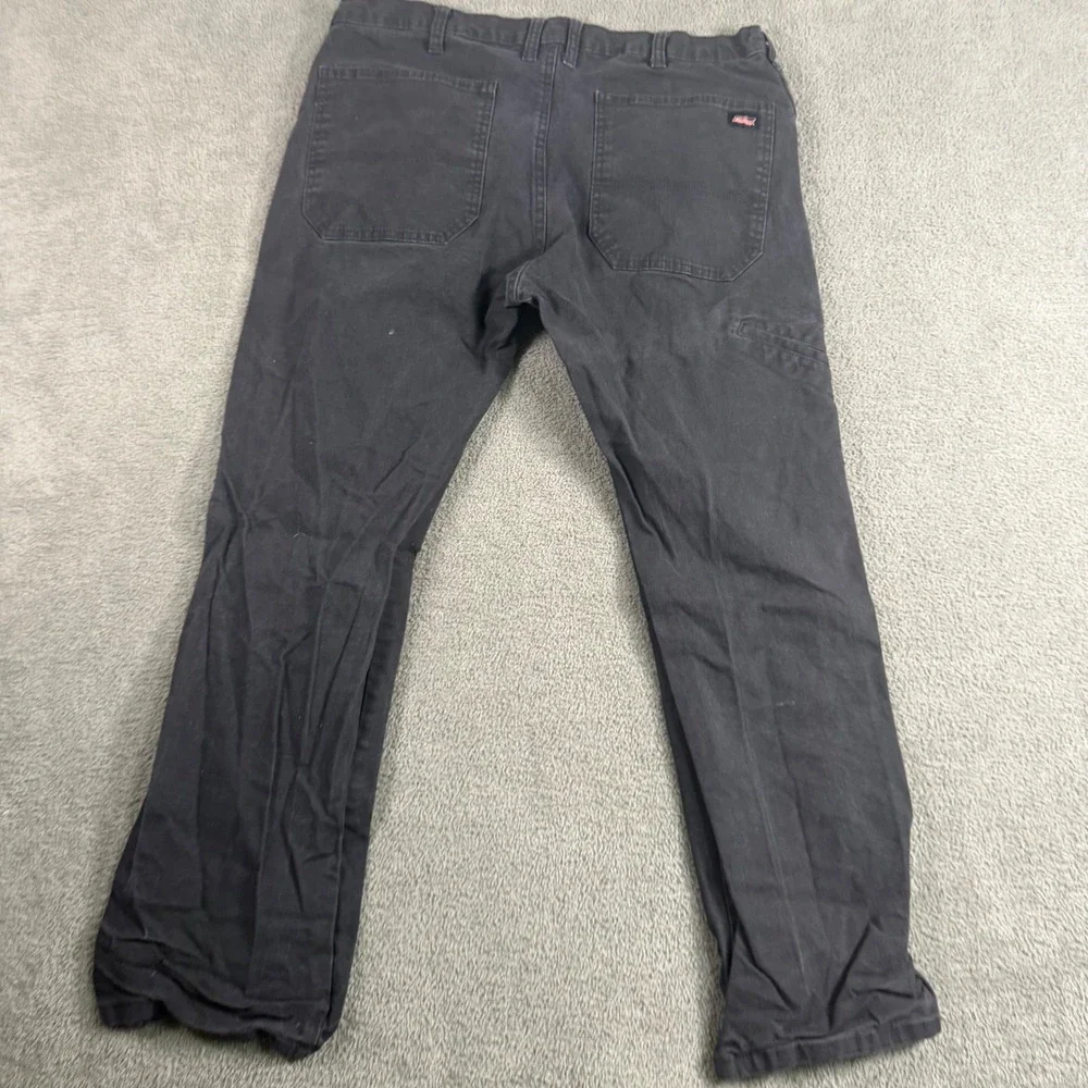 Dickies Mens Black Carpenter Pants Utility Workwear 36x30 Straight Leg 8219RBR